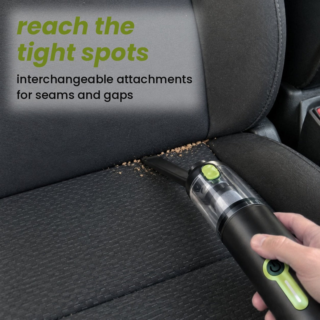 reach the tight spots: interchangeable attachments for seams and gaps
