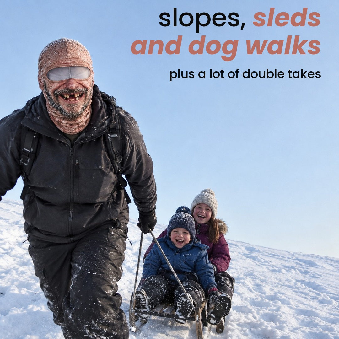slopes, sleds and dog walks: plus a lot of double takes