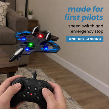 made for first pilots: speed switch and emergency stop