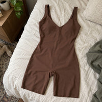 chocolate boyshort bodysuit